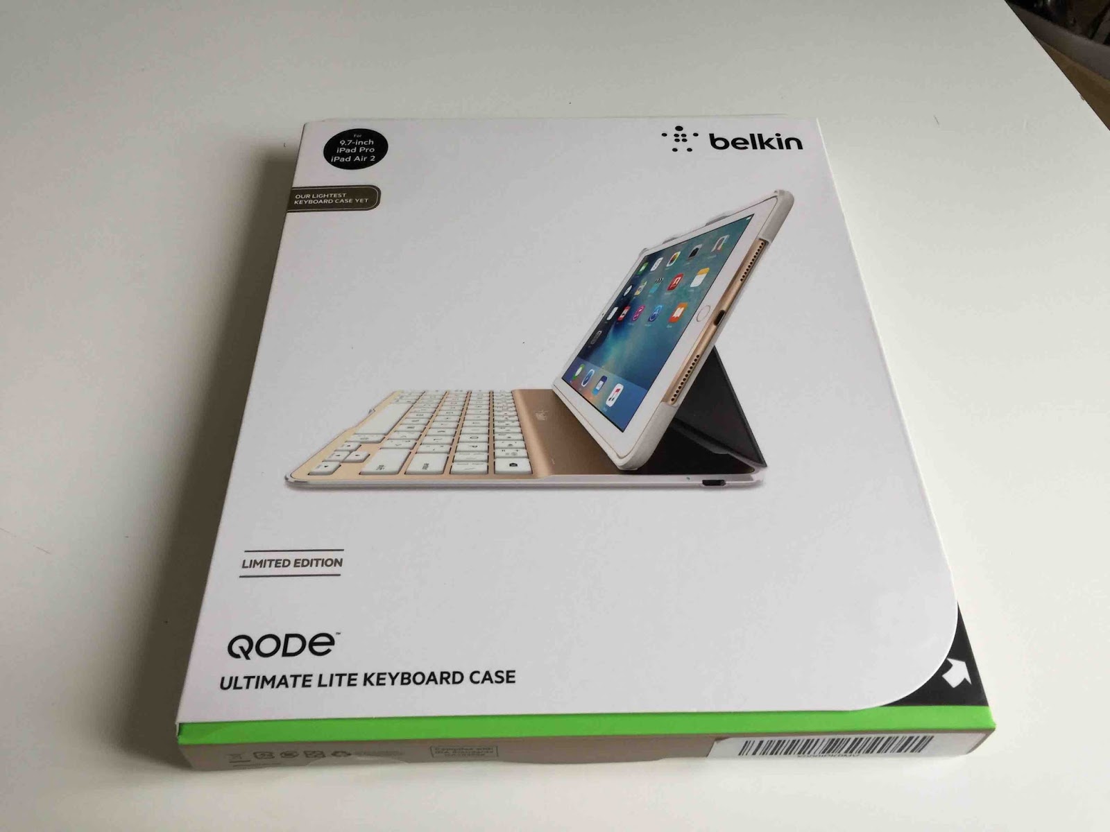 【国内正規代理店品】belkin ベルキン 9.7インチ iPad Pro 対応 QODE™ Ultimate Lite キーボードケース