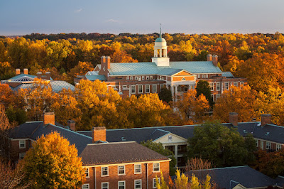 Aerial view of Wake Forest University