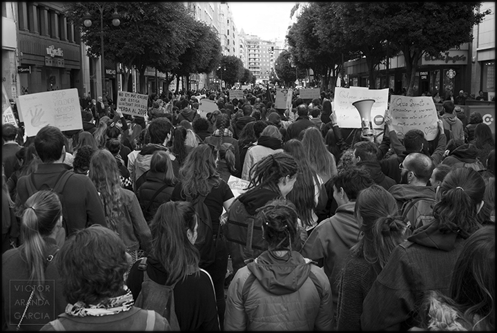 Manifestación 25N 'Contra la violencia machista' fotografia,valencia,manifestacion
