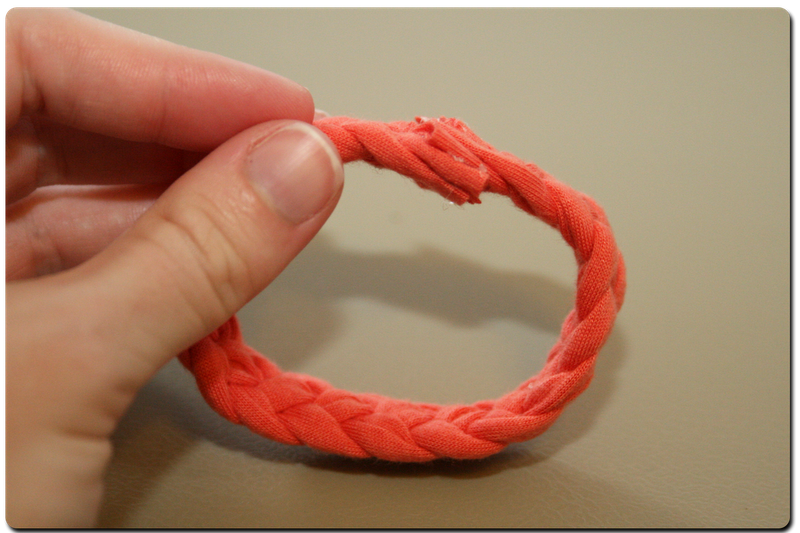 Haute To Sew Braided Tshirt Bracelet