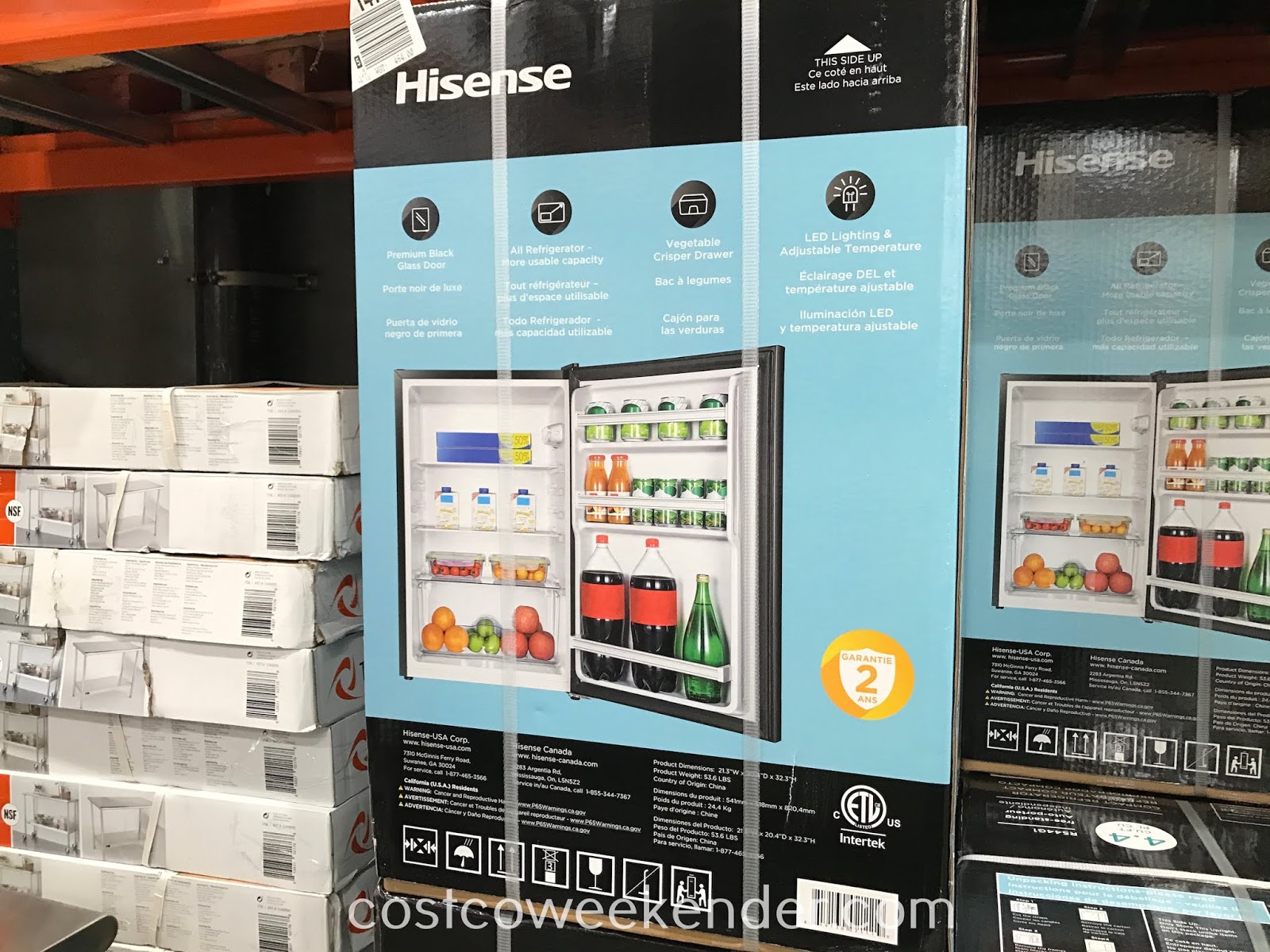 Hisense RS44G1 Compact Refrigerator Costco Weekender