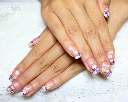 acrylic nails designs nail airbrush trends airbrushed overlay tips styles onto done then flower salvato da