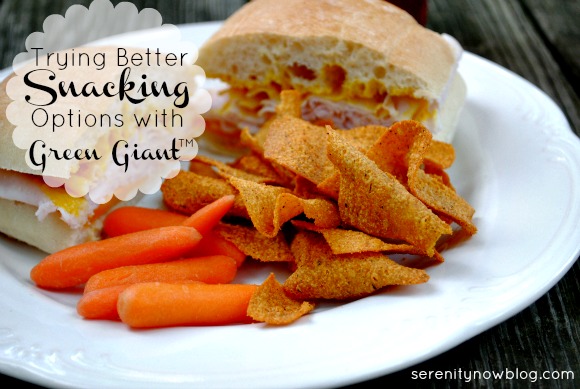 Trying Green Giant Multigrain Sweet Potato Chips in Barbecue, Serenity Now blog #spon