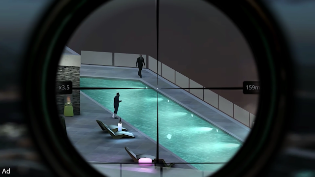 تحميل لعبة القنص hitman sniper للأندرويد مجانا apk + OBB