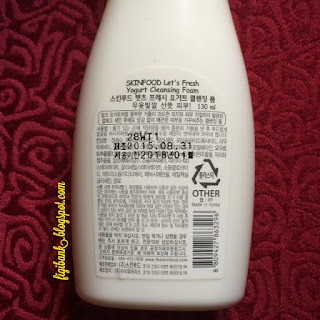 Skinfood Let's Fresh Yogurt Cleansing Foam ingredients and description in Hangul
