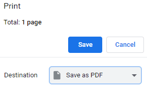 Save a Web Page as a PDF