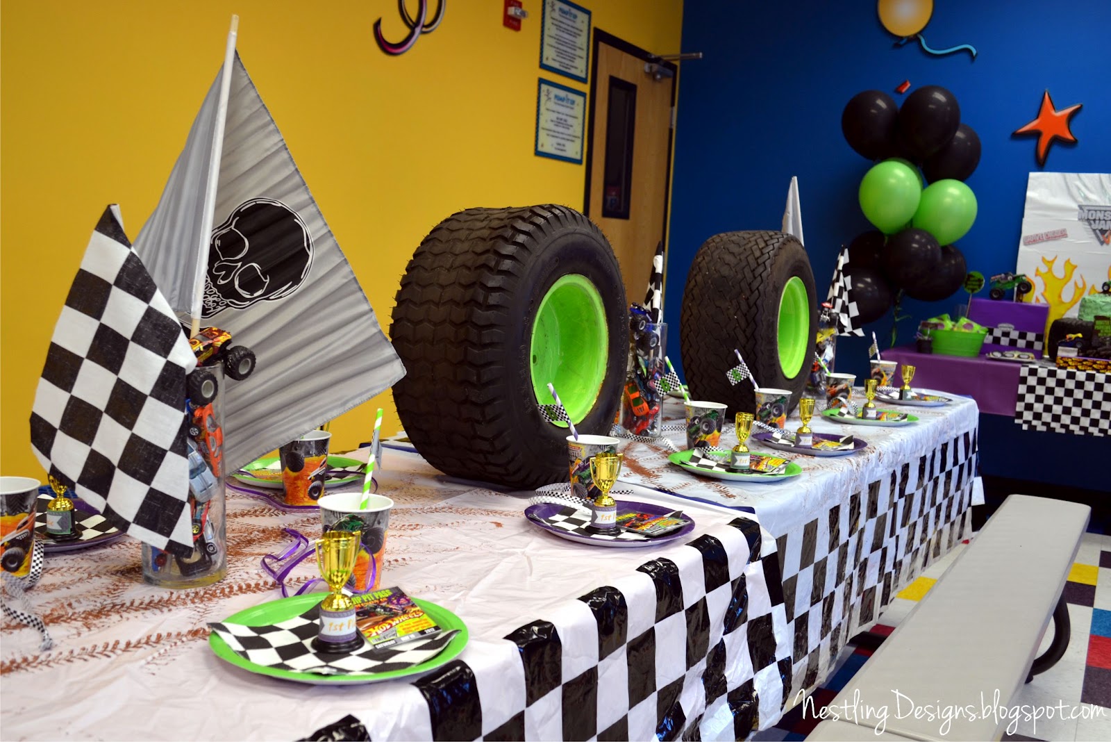 Nestling Monster Truck Party Reveal 