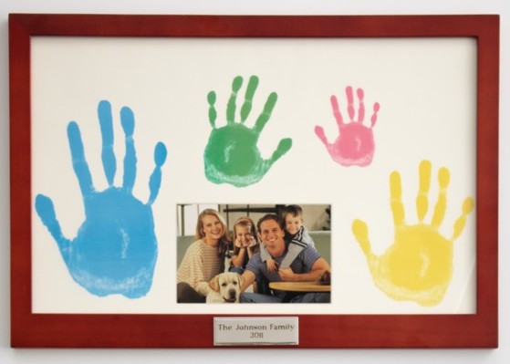Картина из ладошек семьи своими руками
