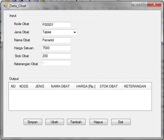 NeroZid's Blog: ERD: CDM, PDM. dan Desain Input Output Apotek xxx (3)