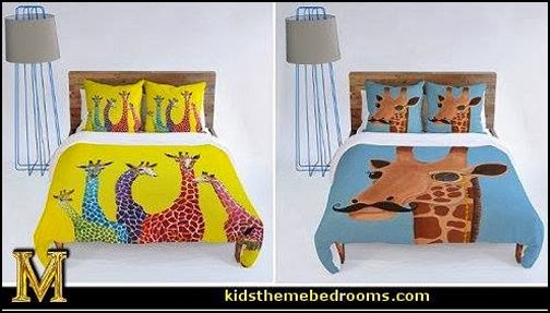 colorful giraffe bedding  jungle animal bedding giraffe print bedding  colorful bedding -