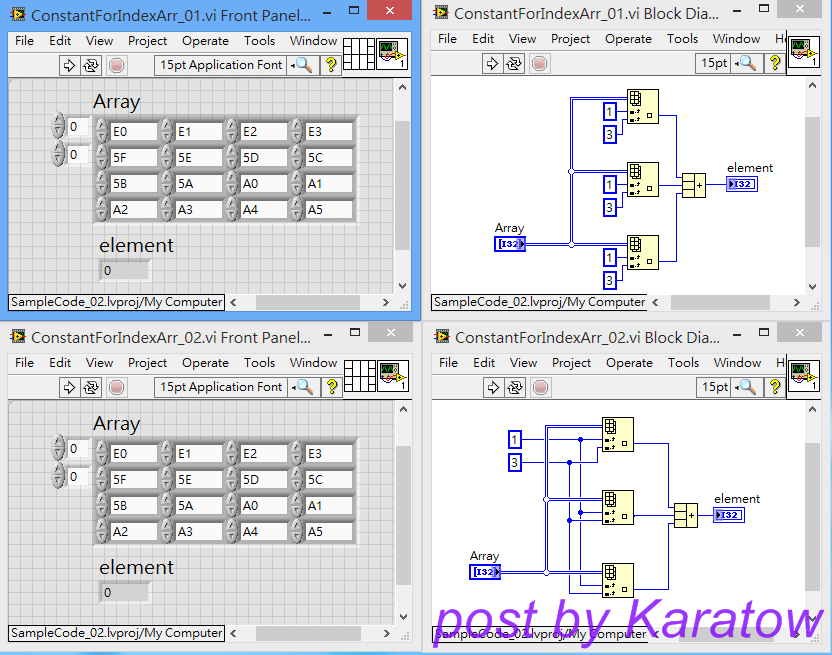 LabVIEW 的深入研究: [原創] Consider constants for index array...