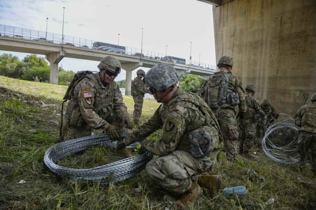 FOTOS , ASI SE PREPARA UUSS PARA EVITAR LA ENTRADA ILEGAL DE INMIGRANTES CENTROAMERICANOS Convoy9