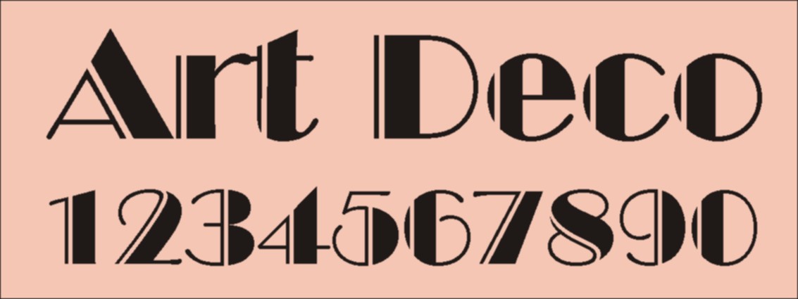 Final Major Project: Examples Of Art Deco Typefaces