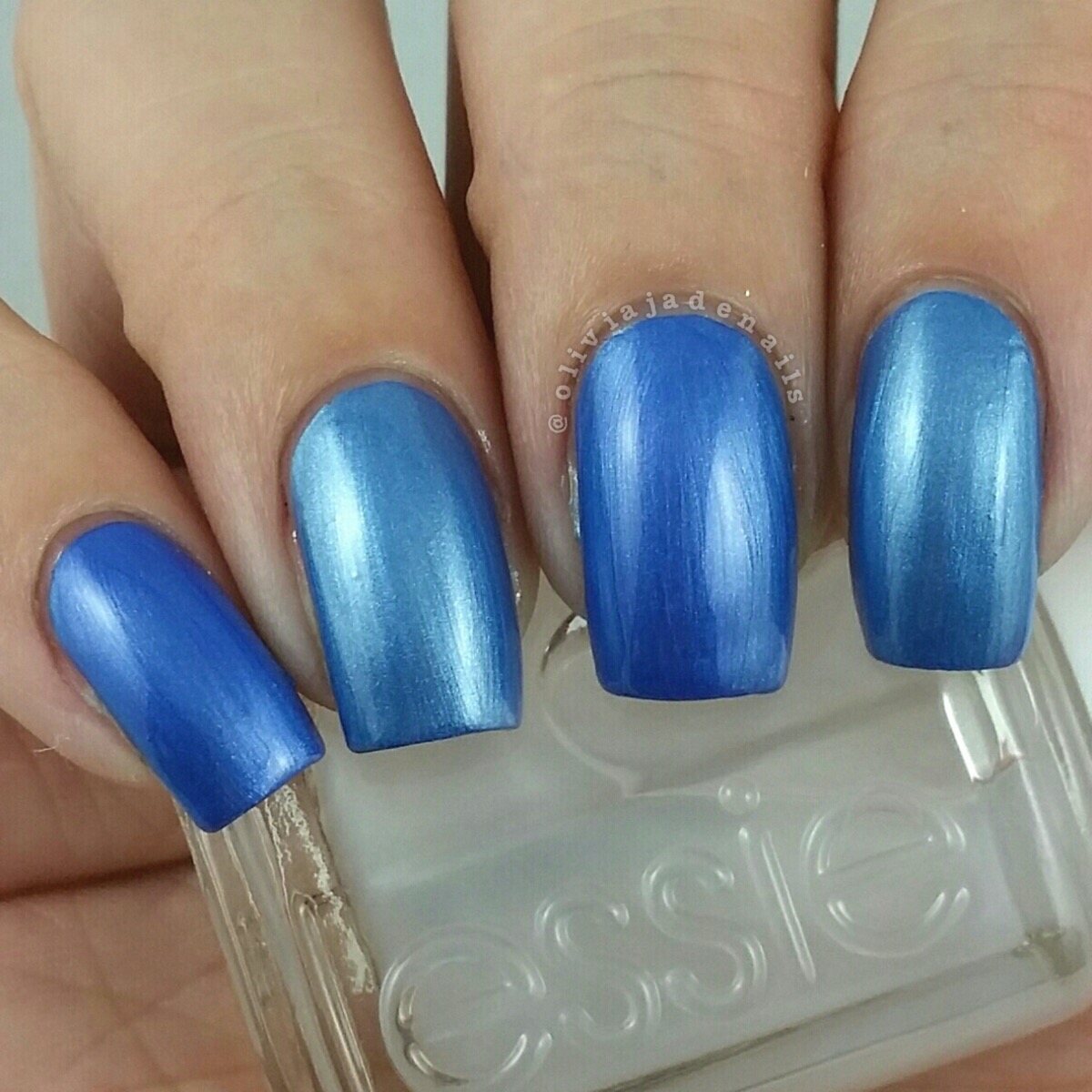 Essie Indigo To The Gallery swatched by Olivia Jade Nails