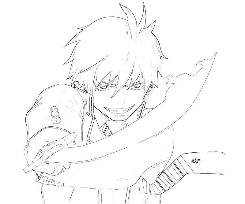 Rin Okumura Coloring Page Pages Sketch Coloring Page.
