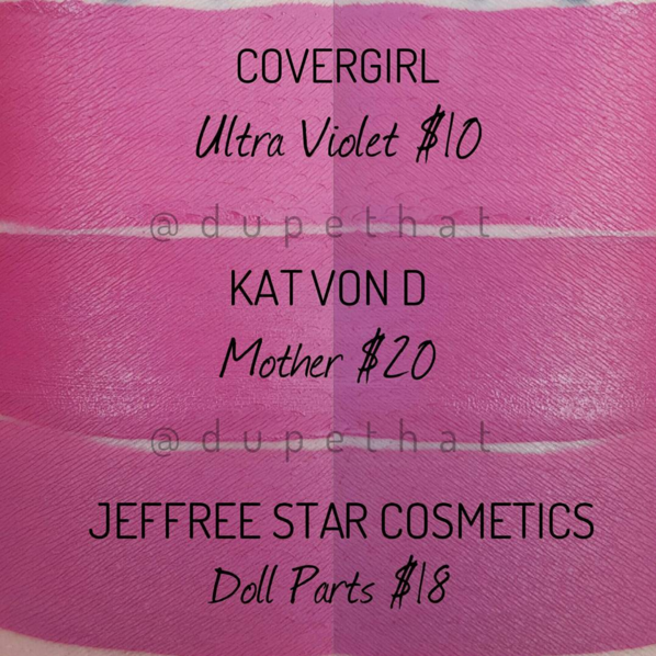 Dupethat Jeffree Star Cosmetics Doll Parts Dupes
