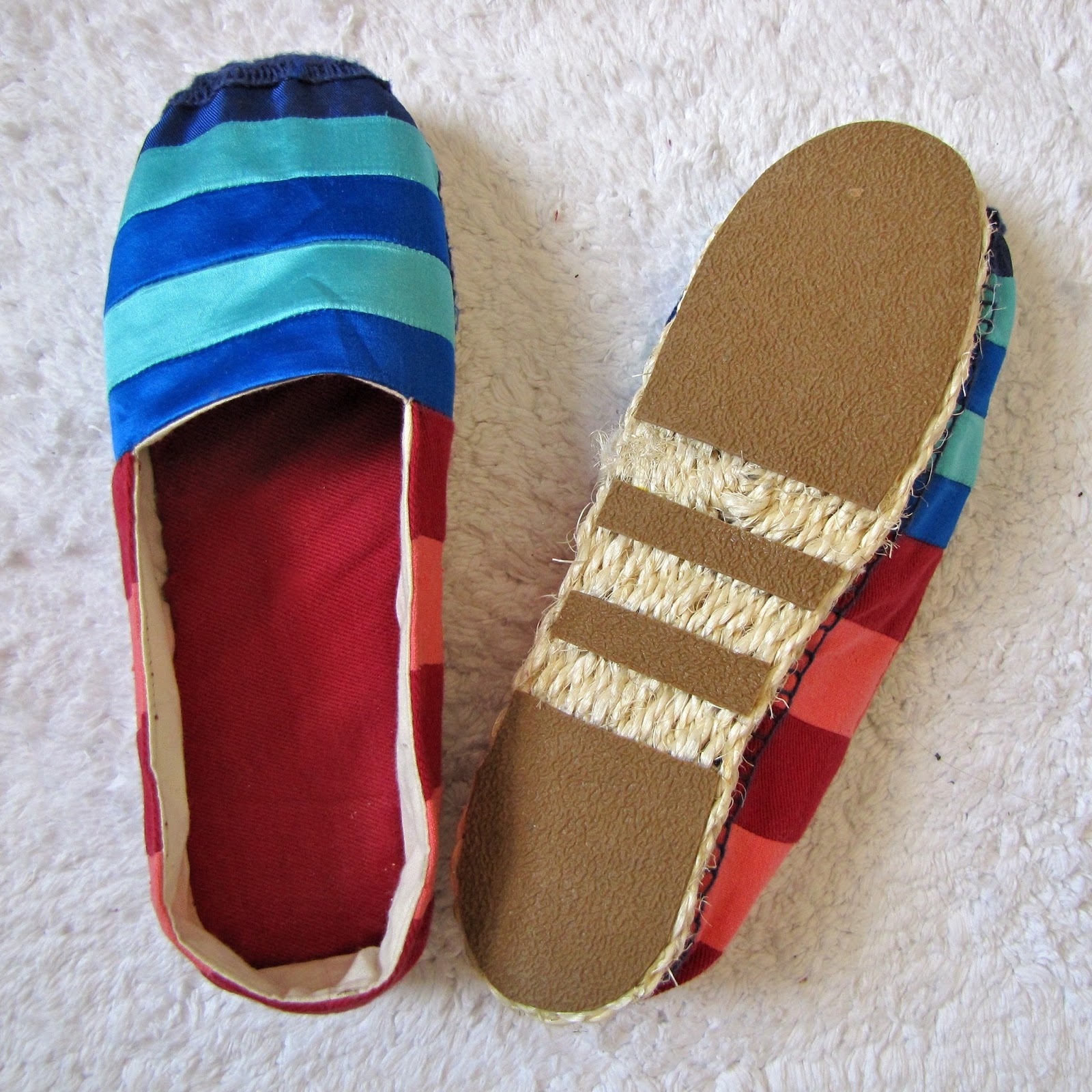 Of Dreams How to make (lined!) Espadrilles: Tutorial!