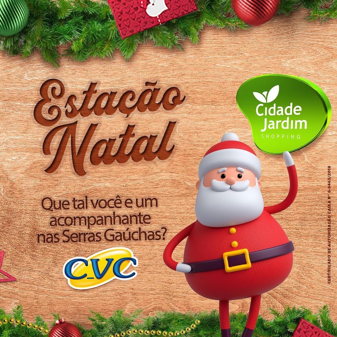 Natal: Promoção natalina do Shopping Cidade Jardim oferta viagens para  Serras Gaúchas