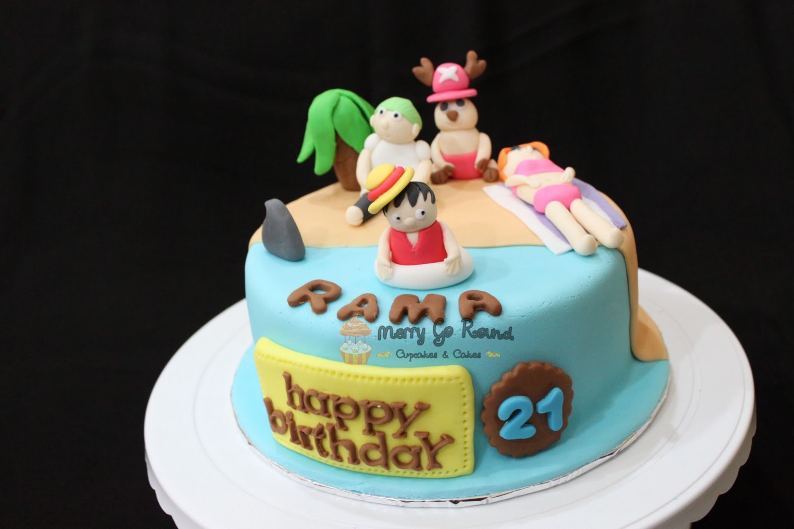 Merry Go Round - Cupcakes & Cakes: Birthday Cake - One Piece Theme