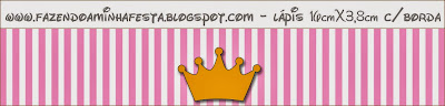 Coronas sobre fondo rosa: Etiquetas para Imprimir Gratis.