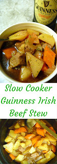 Classic Guinness Irish Beef Stew made in a slow cooker! Hearty and bold with the flavor of Guiness. - Slice of Southern