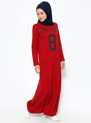 Dress Muslimah Gaul Bahan Katun