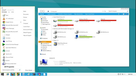 Lột xác để biến Windows 7 thành Windows 8