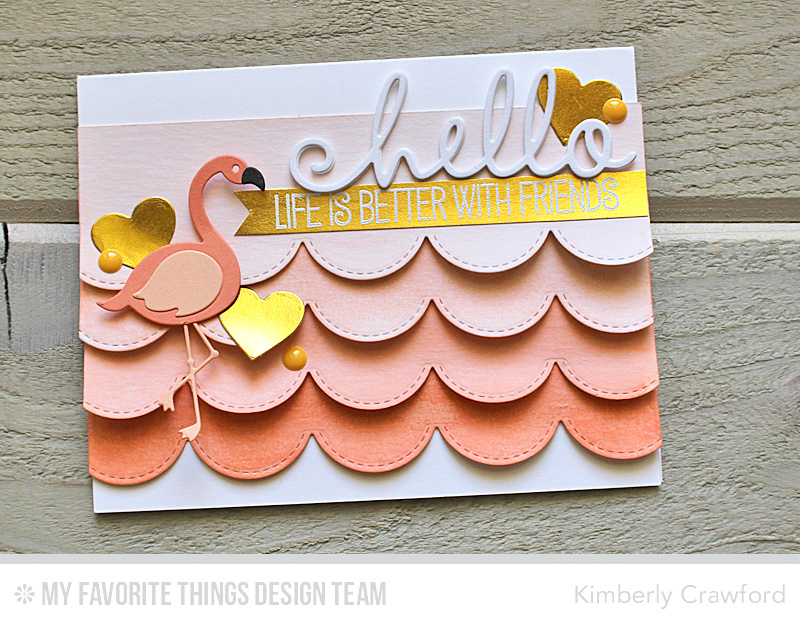 For the Love of Paper creating die cut ombre borders; MFT Stamps Die