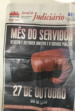 Jornal do servidor do Judiciário.