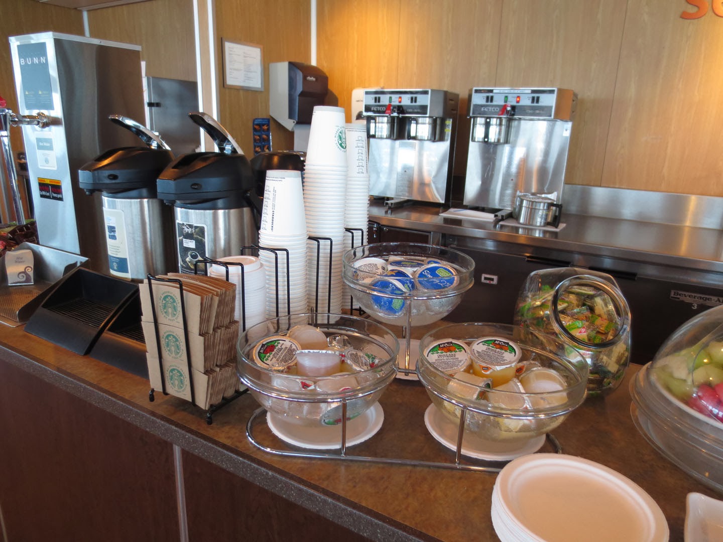 Complimentary Cofee at Seawest Lounge, BC Ferry