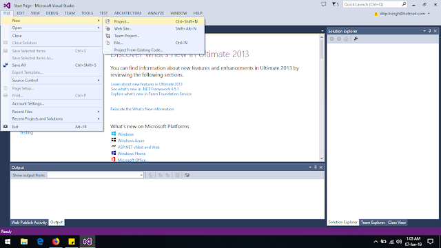 Create a new project in visual studio- codefari.com Create a new project in visual studio- codefari.com