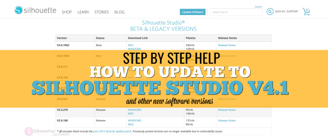 Updating Silhouette Studio Software: A Complete Step By Step How To ...