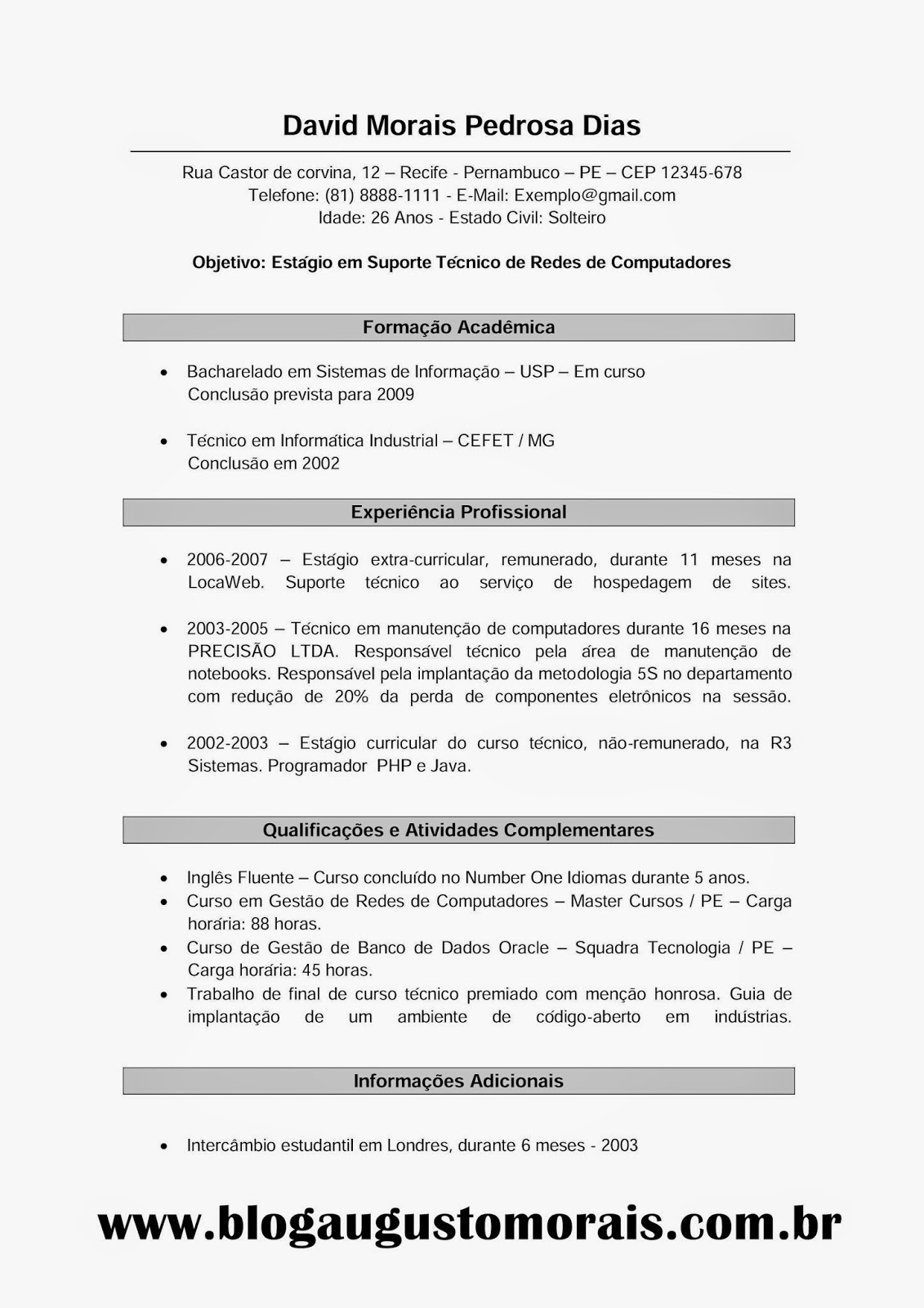 What to include in a resume image