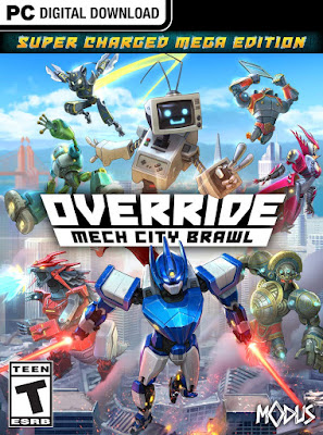 Override Mech City Brawl Game Cover Pc