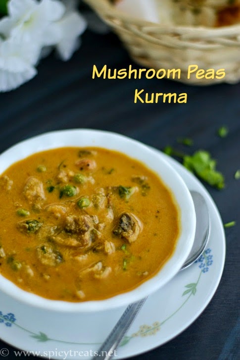 Easy Mushroom Kurma