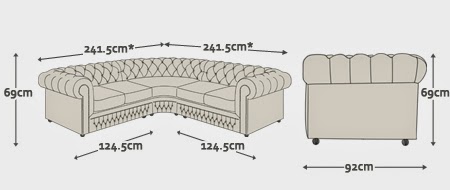 Divano Chesterfield Angolo Collins Cooper Originale Inglese