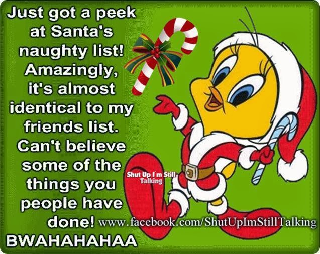 Santa Naughty List Quotations with Pictures
