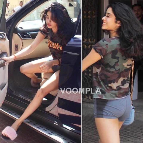 jhanvi kapoor in short