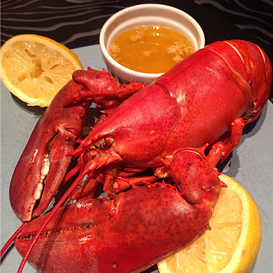 The Bachelor's Cookhouse Boiled Lobster with Lemon Garlic Butter