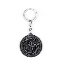 Targaryen keychain solid black