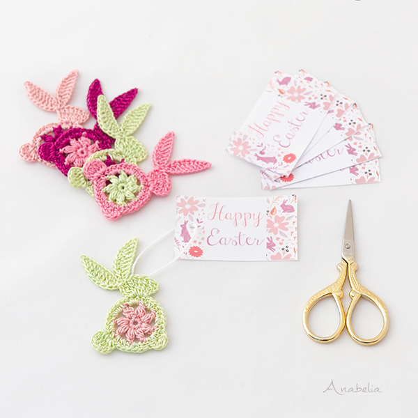 Easter Crochet Bunny free pattern, Anabelia Craft Design