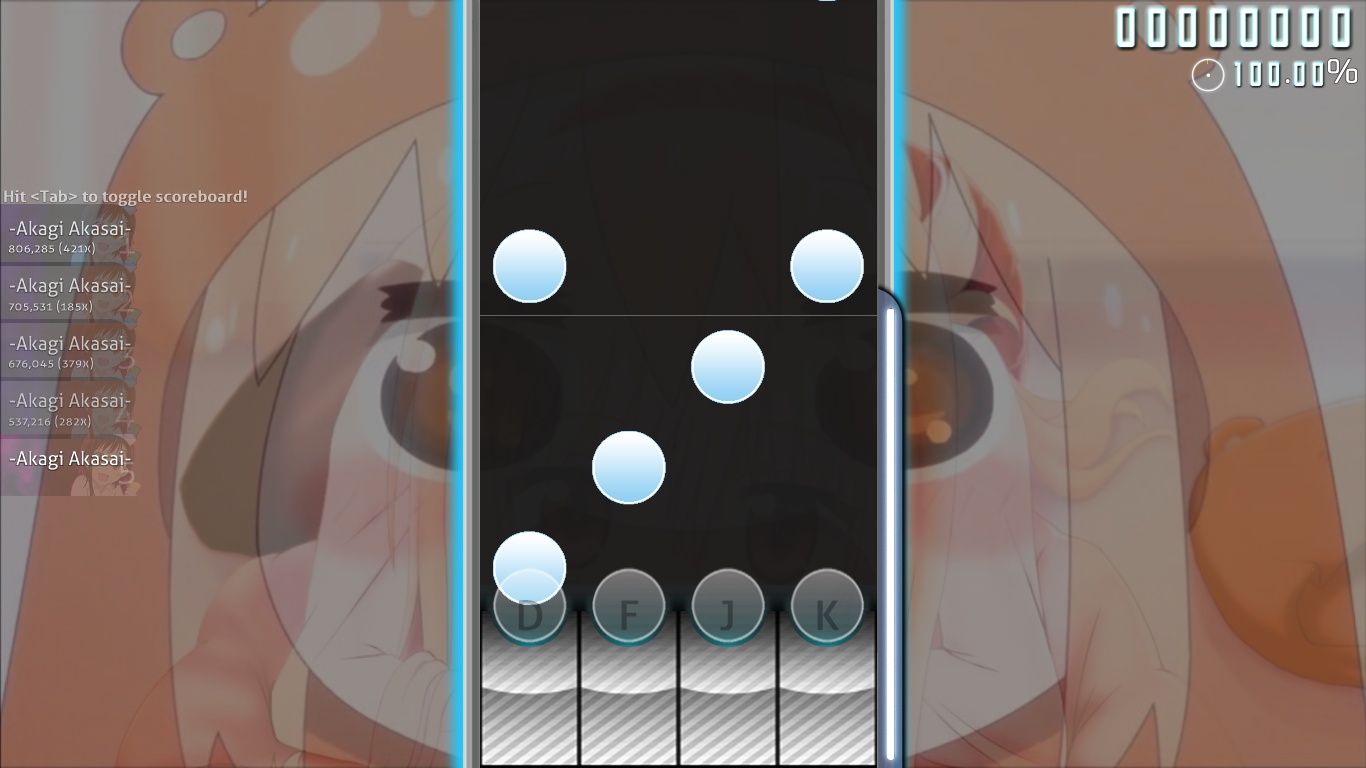 Skin osu!mania Akagi Kosaki (Baksa Ver) | Akasai Notes!