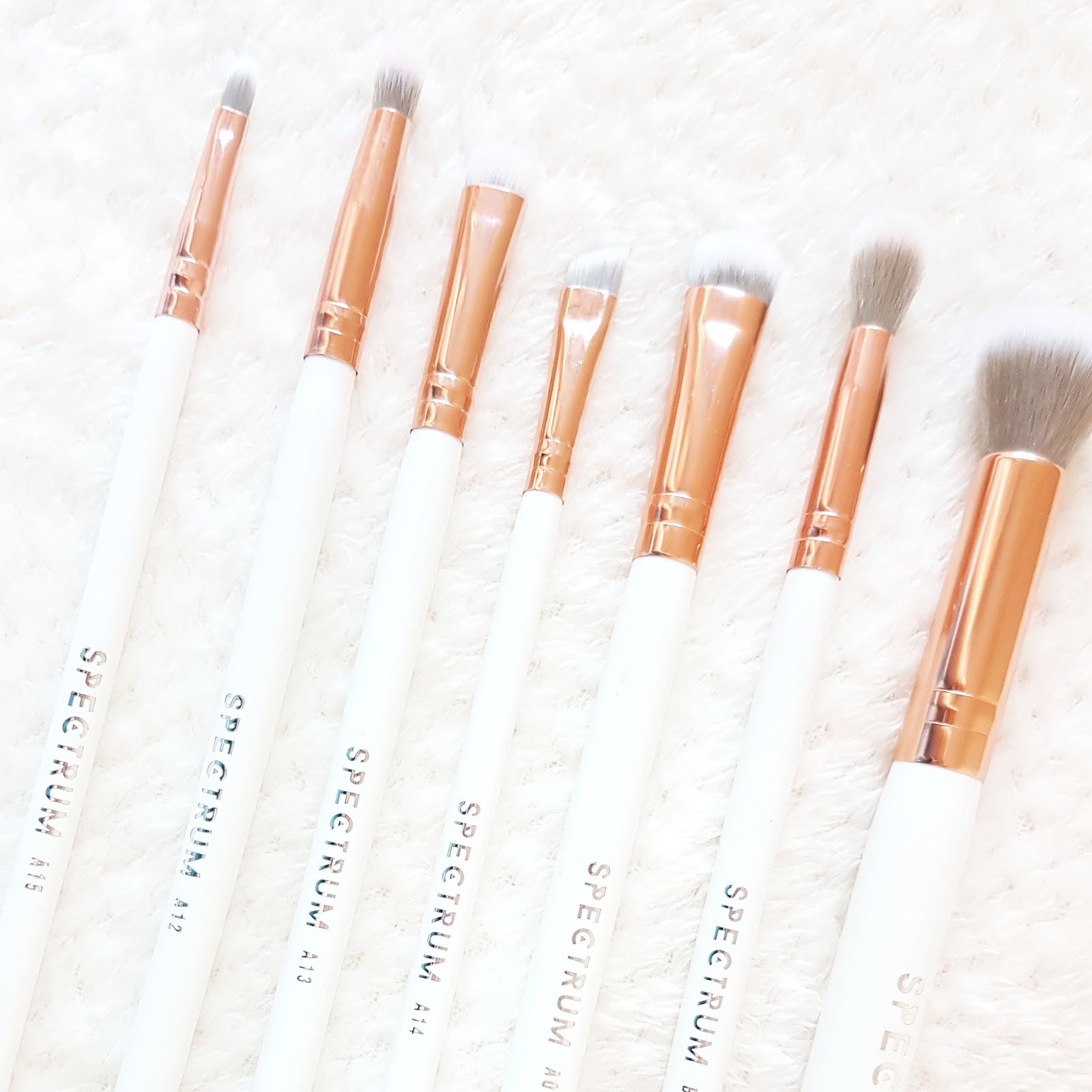 The World's Most 'Instagram-able' Makeup Brushes? | Spectrum Collections White Marbleous 12 Set - Bookish Bluebird