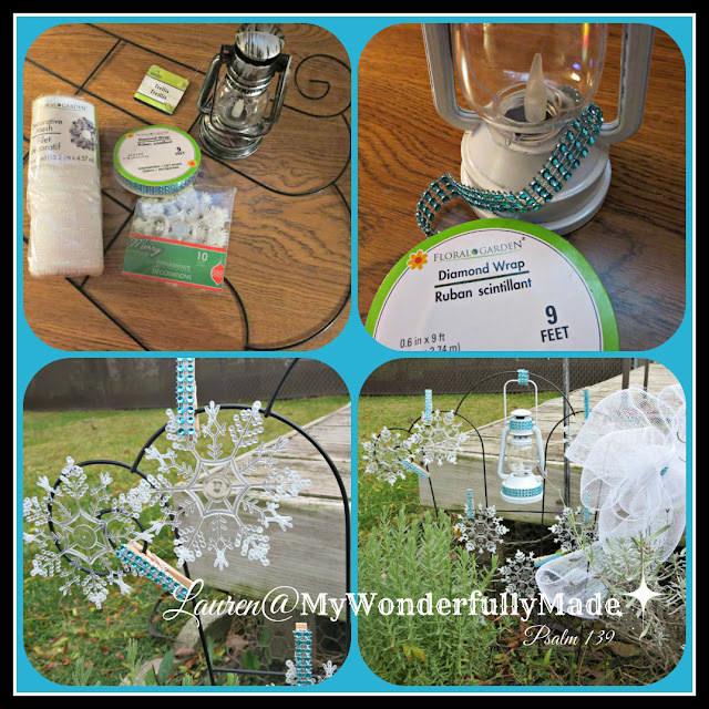 "Wonderfully Made" Dollar Store Garden Decor