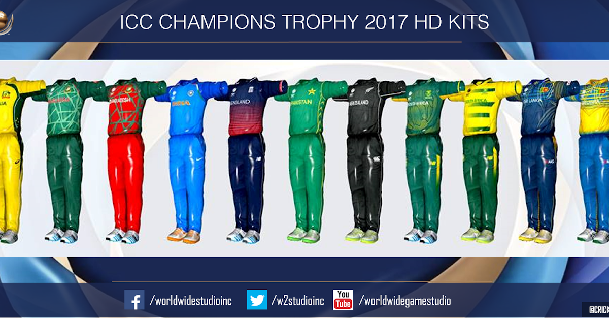 ICC CHAMPIONS TROPHY 2017 HD KITS WORLD WIDE GAME STUDIO WORLD'S NO