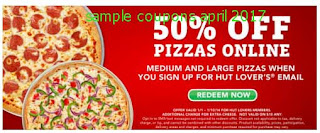 Pizza Hut coupons april 2017