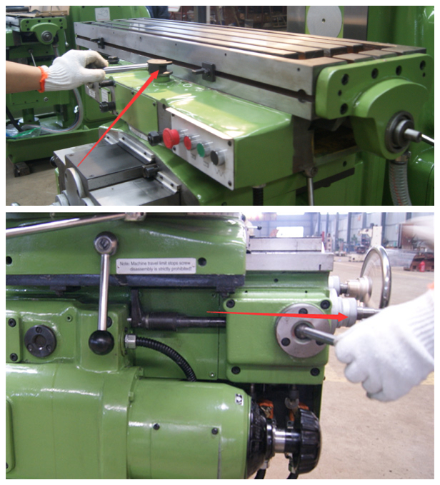 Milling Machine Milling machine table horizontal and vertical feed