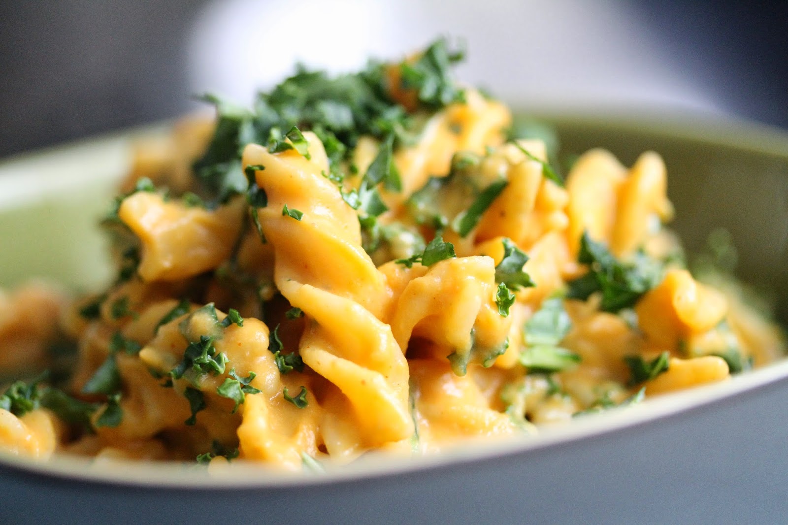 Smith's Vegan Kitchen Smoky Butternut Squash Sauce with Pasta and Greens