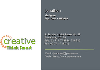 name card made by corel draw