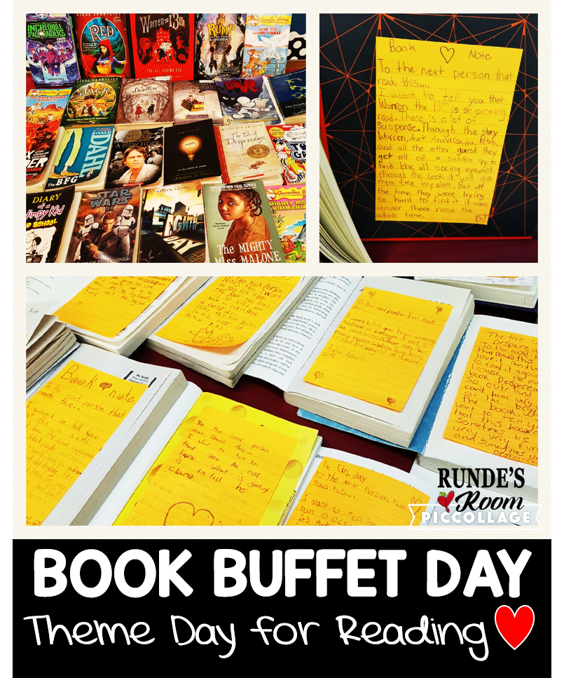 Theme Day Book Buffet RUNDE'S ROOM